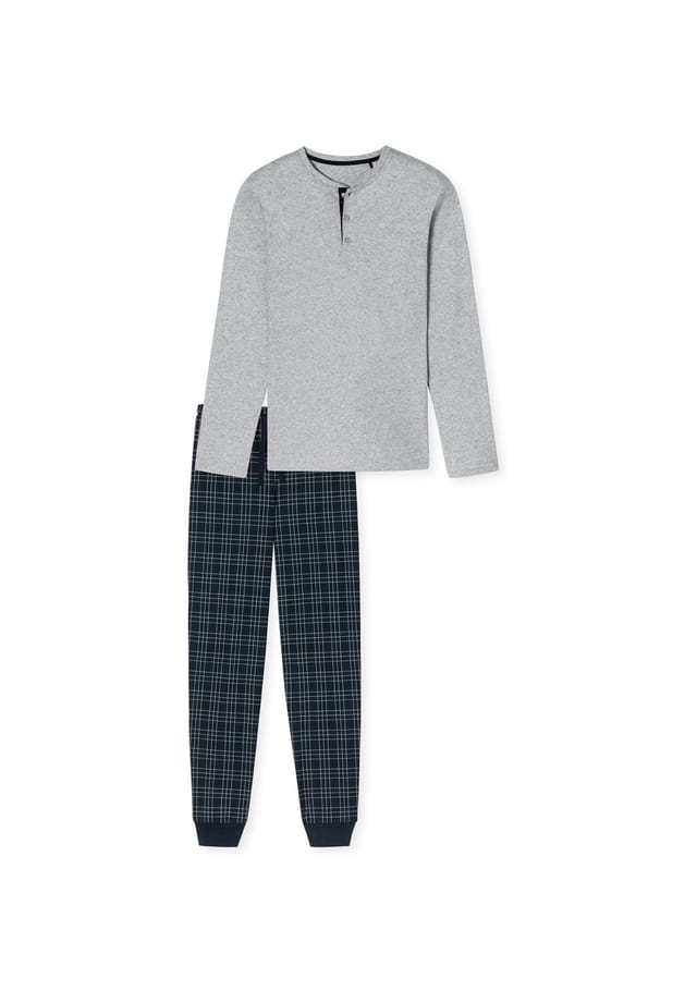 Пижамный тонкий интерлок Schiesser, серый
Пижамный тонкий интерлок Schiesser, серый