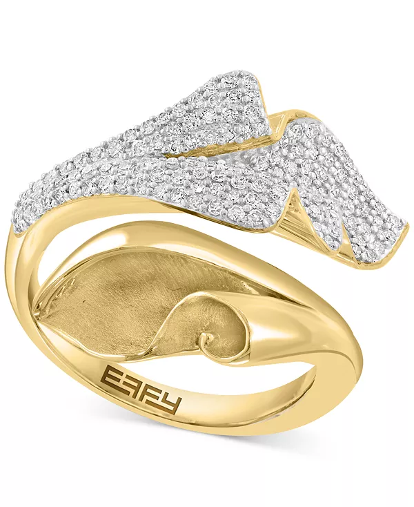 Кольцо Effy с бриллиантовым паве в форме лилии (3/8 карата) из 14-каратного золота Effy Collection, gold
Кольцо Effy с бриллиантовым паве в форме лилии (3/8 карата) из 14-каратного золота Effy Collection, gold