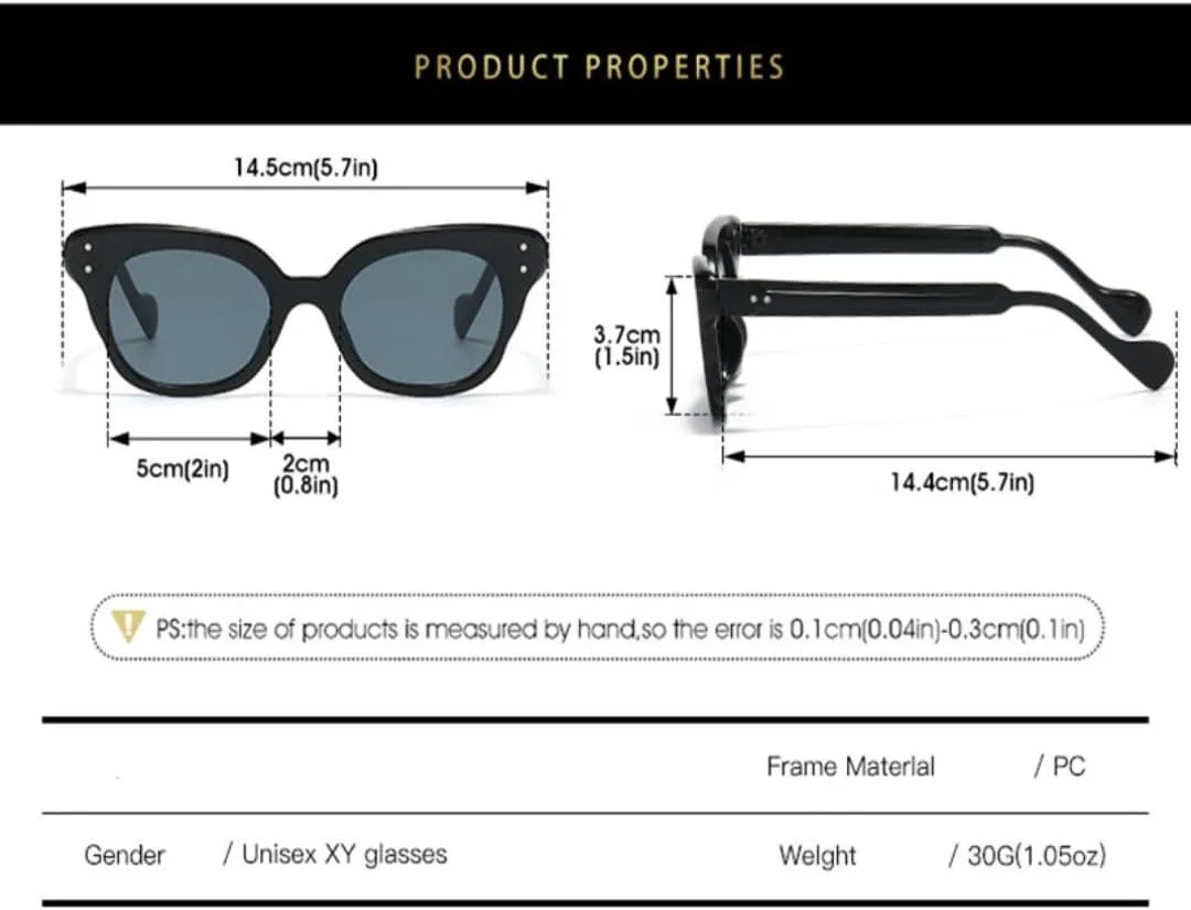 Солнцезащитные очки с защитой UV400 | «Кошачий глаз», маленькая оправа | для женщин и мужчин, для занятий спортом на открытом воздухе и путешествий DSVIGF, Blackgray
Солнцезащитные очки с защитой UV400 | «Кошачий глаз», маленькая оправа | для женщин и мужчин, для занятий спортом на открытом воздухе и путешествий DSVIGF, Blackgray