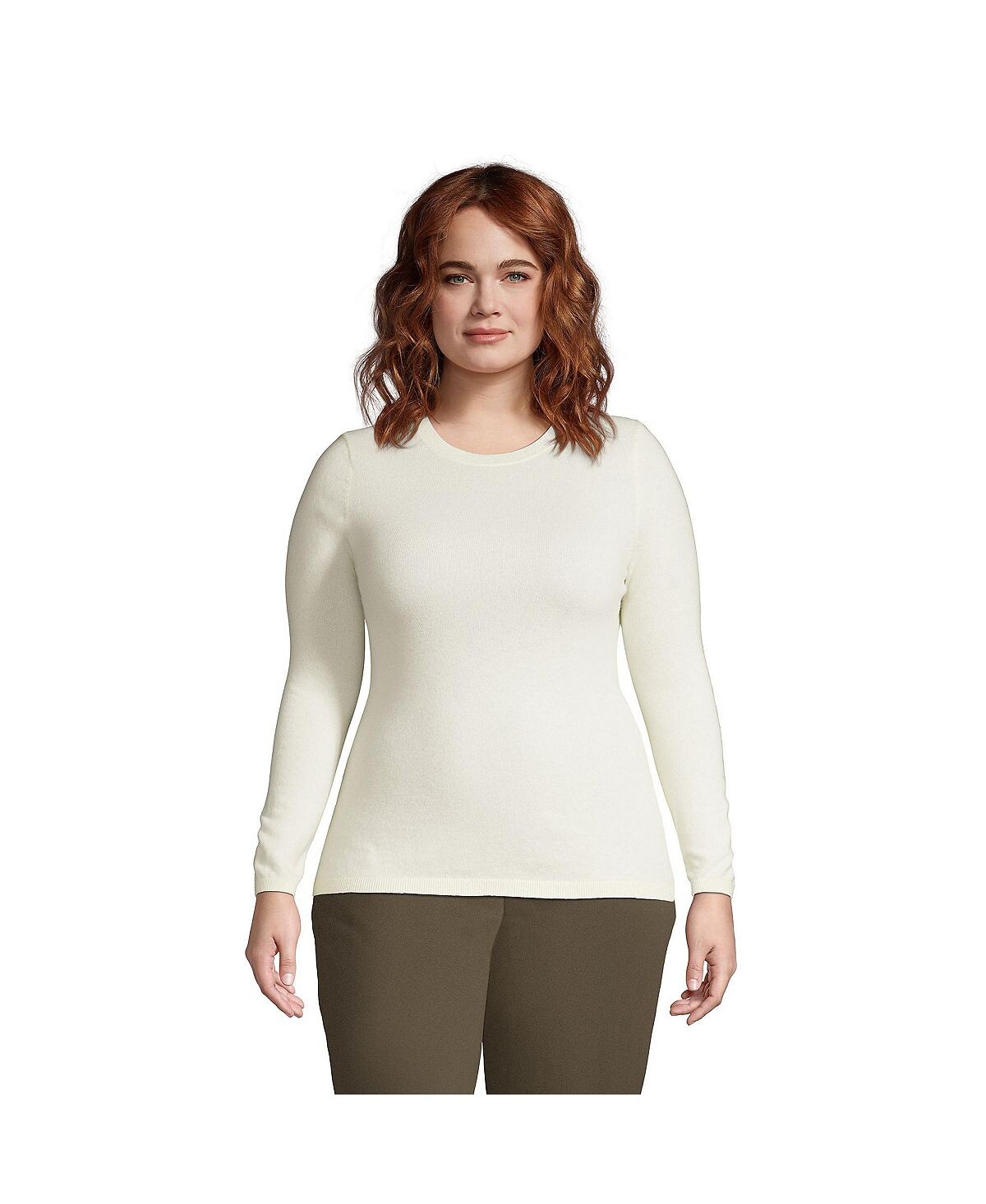 Женский свитер больших размеров с круглым вырезом Lands' End
Женский свитер больших размеров с круглым вырезом Lands' End