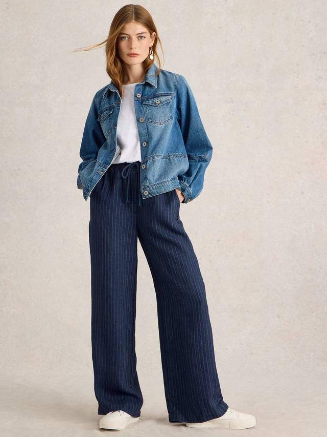 Брюки из чистого льна в белоснежную полоску White Stuff, темно-синий/разноцветный
Брюки из чистого льна в белоснежную полоску White Stuff, темно-синий/разноцветный