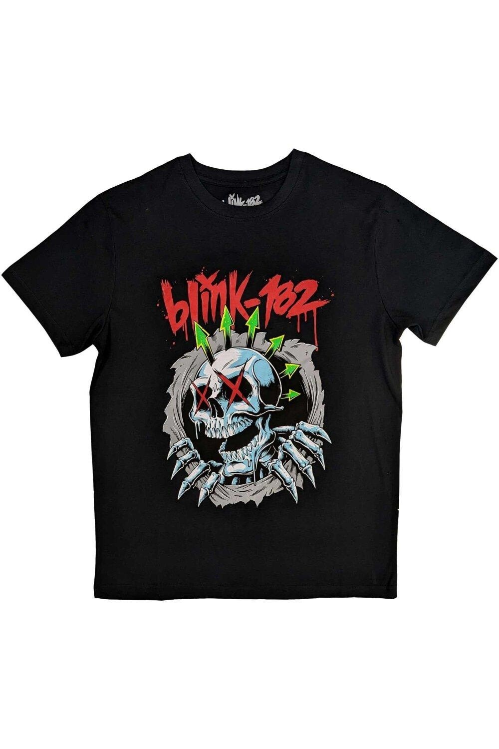 Футболка с черепом «Шесть стрел» Blink 182, черный 
Футболка с черепом «Шесть стрел» Blink 182, черный