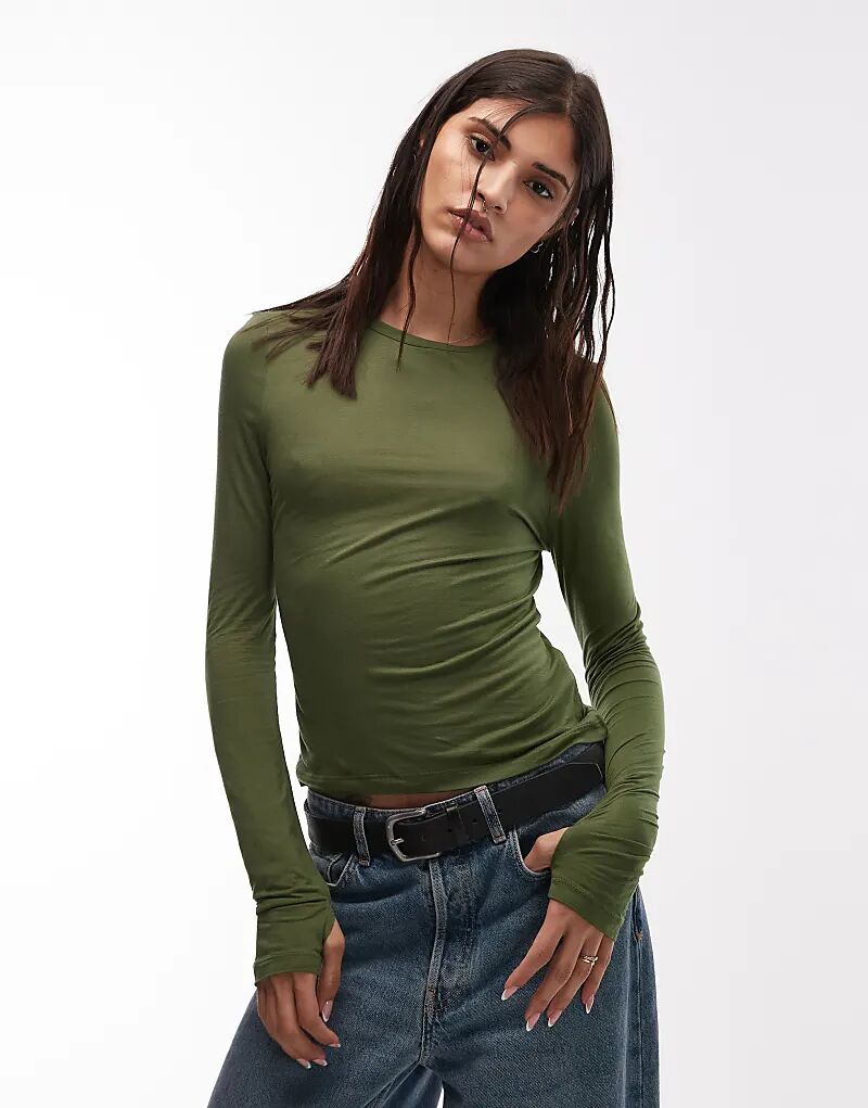 Полупрозрачный лонгслив ASOS DESIGN с длинными рукавами и эффектом «второй кожи» темно-оливкового цвета
Полупрозрачный лонгслив ASOS DESIGN с длинными рукавами и эффектом «второй кожи» темно-оливкового цвета