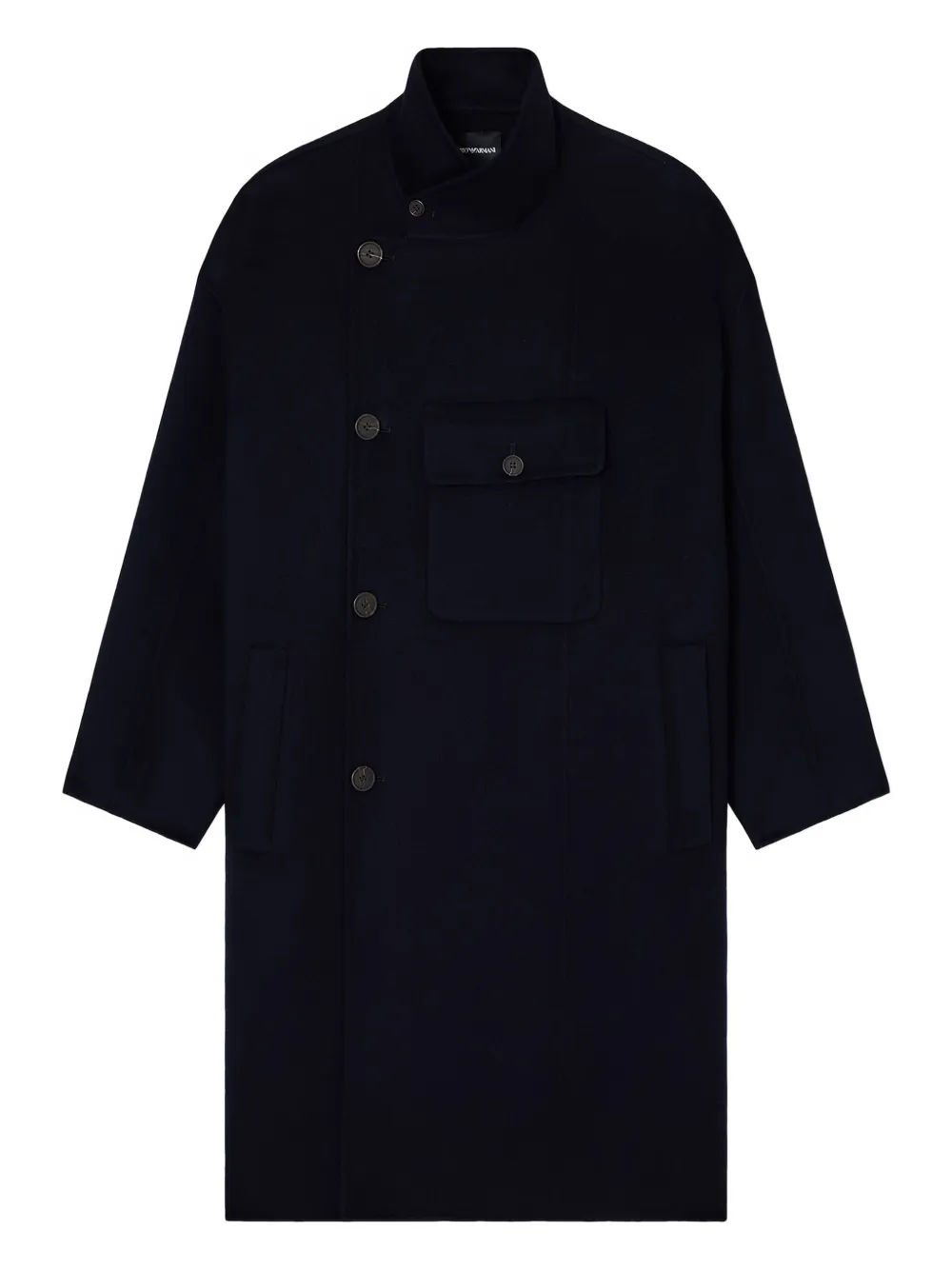 Двубортное пальто на пуговицах Emporio Armani, синий
Двубортное пальто на пуговицах Emporio Armani, синий