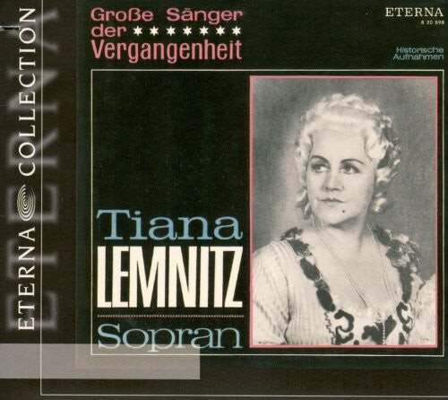 CD диск Lemnitz, Tiana: Great Singers of the Past
CD диск Lemnitz, Tiana: Great Singers of the Past
