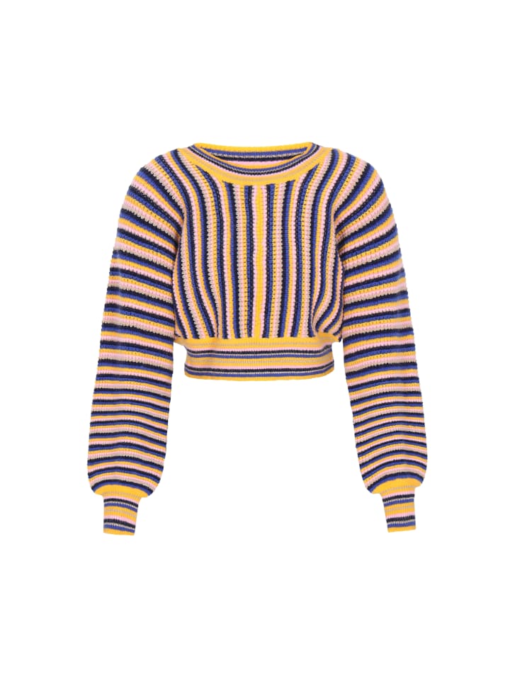 Женский свитер темно-синего цвета с разноцветными вставками IZIA
Женский свитер темно-синего цвета с разноцветными вставками IZIA