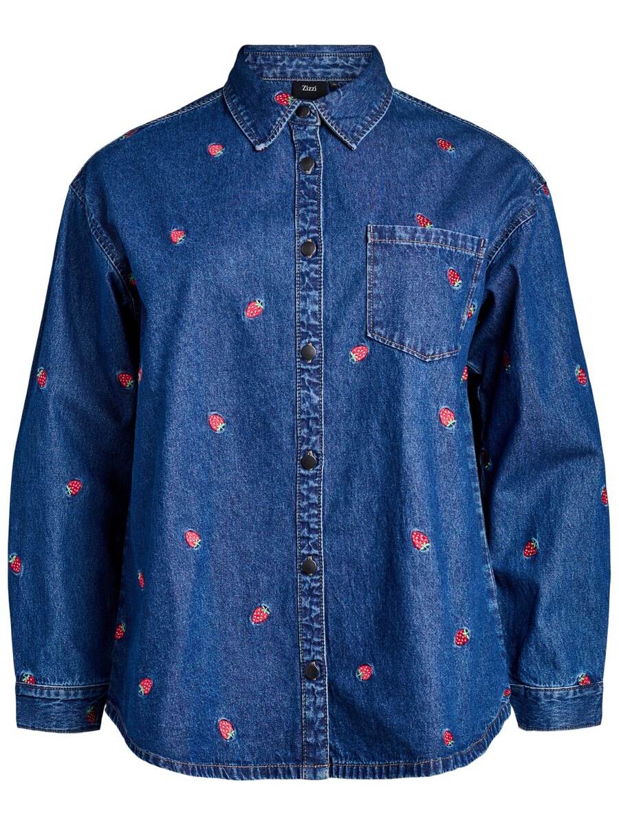 Блуза Zizzi Jeva, синий деним
Блуза Zizzi Jeva, синий деним