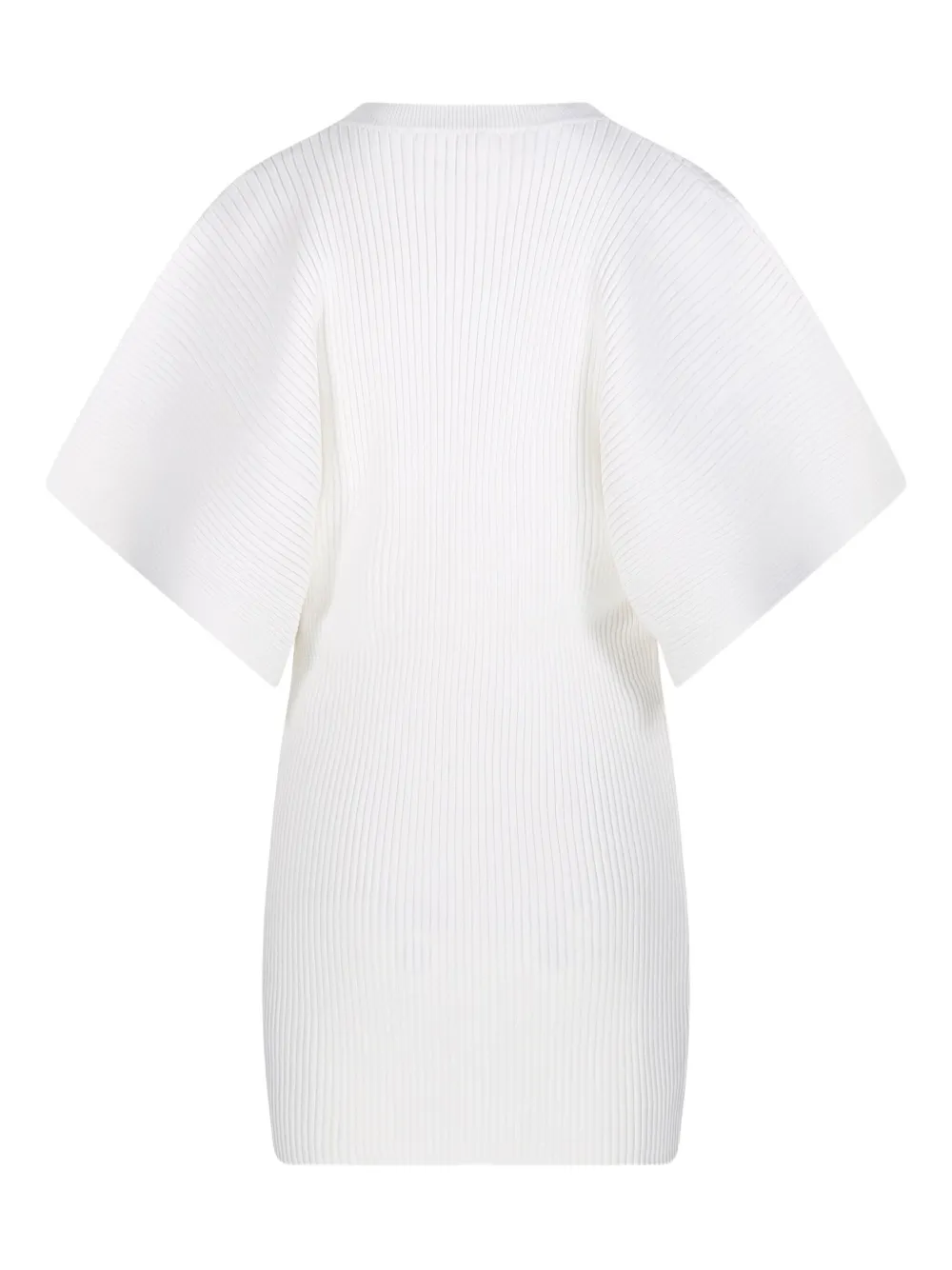 Платье мини в рубчик с расклешенными рукавами P.A.R.O.S.H., белый
Платье мини в рубчик с расклешенными рукавами P.A.R.O.S.H., белый