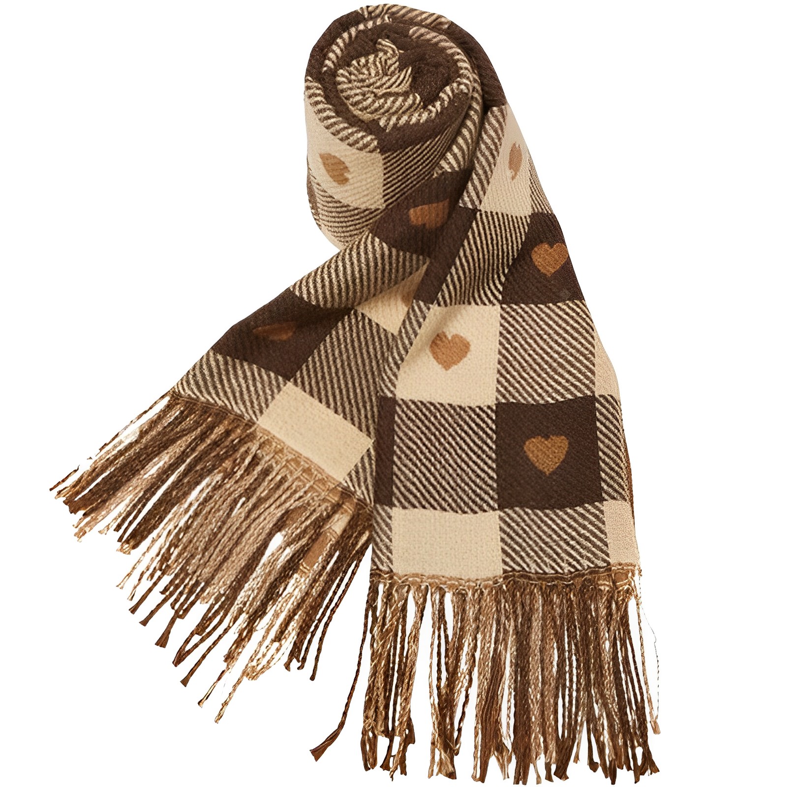 WARRIOR Вязаный шарф женский, Heart Plaid
WARRIOR Вязаный шарф женский, Heart Plaid