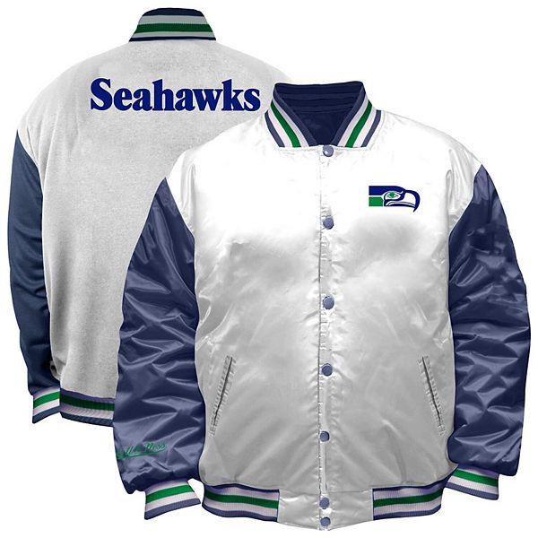 Женская белая куртка seattle seahawks throwback plus size full-snap satin Mitchell & Ness
Женская белая куртка seattle seahawks throwback plus size full-snap satin Mitchell & Ness