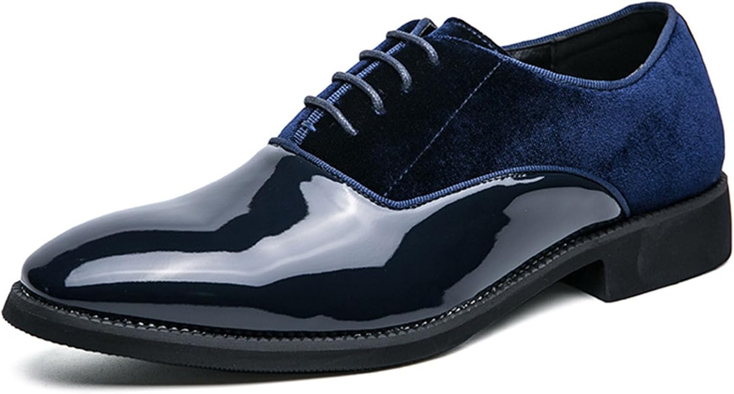 Мужские лоферы с бархатным верхом и лакированной кожей, на шнуровке, модные, низкие, с заостренным носком, без застежки, деловые оксфорды, повседневные, с низким каблуком, туфли для смокинга, вечеринки, работы и выпускного Generic, синий
Мужские лоферы с бархатным верхом и лакированной кожей, на шнуровке, модные, низкие, с заостренным носком, без застежки, деловые оксфорды, повседневные, с низким каблуком, туфли для смокинга, вечеринки, работы и выпускного Generic, синий