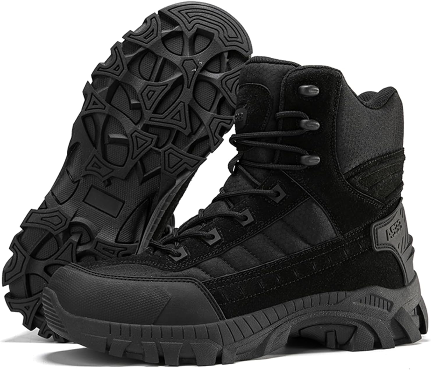 Мужские высокие кожаные походные ботинки с противоскользящей подошвой, регулируемой эластичной лентой и амортизирующей толстой подошвой, подходящие для восхождений в горы и полевых тренировок Qaoterod, черный
Мужские высокие кожаные походные ботинки с противоскользящей подошвой, регулируемой эластичной лентой и амортизирующей толстой подошвой, подходящие для восхождений в горы и полевых тренировок Qaoterod, черный