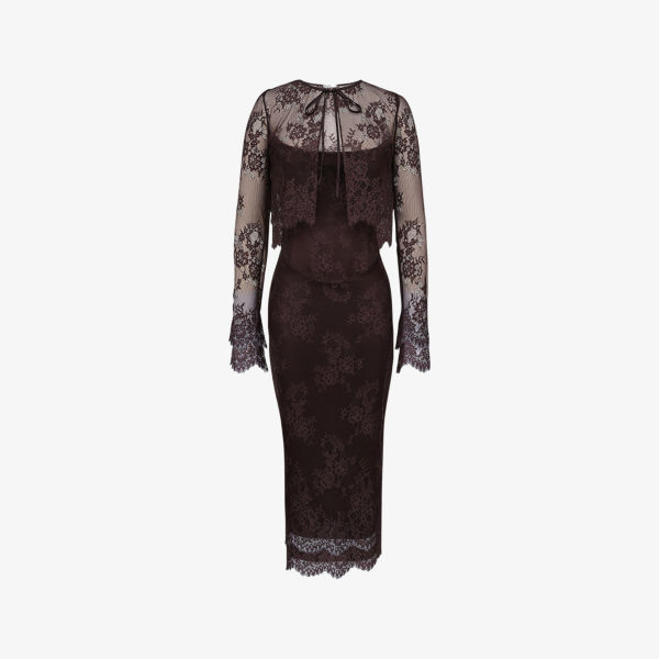 Платье миди House Of Cb Larra с корсетом и кружевом с болеро, коричневый
Платье миди House Of Cb Larra с корсетом и кружевом с болеро, коричневый