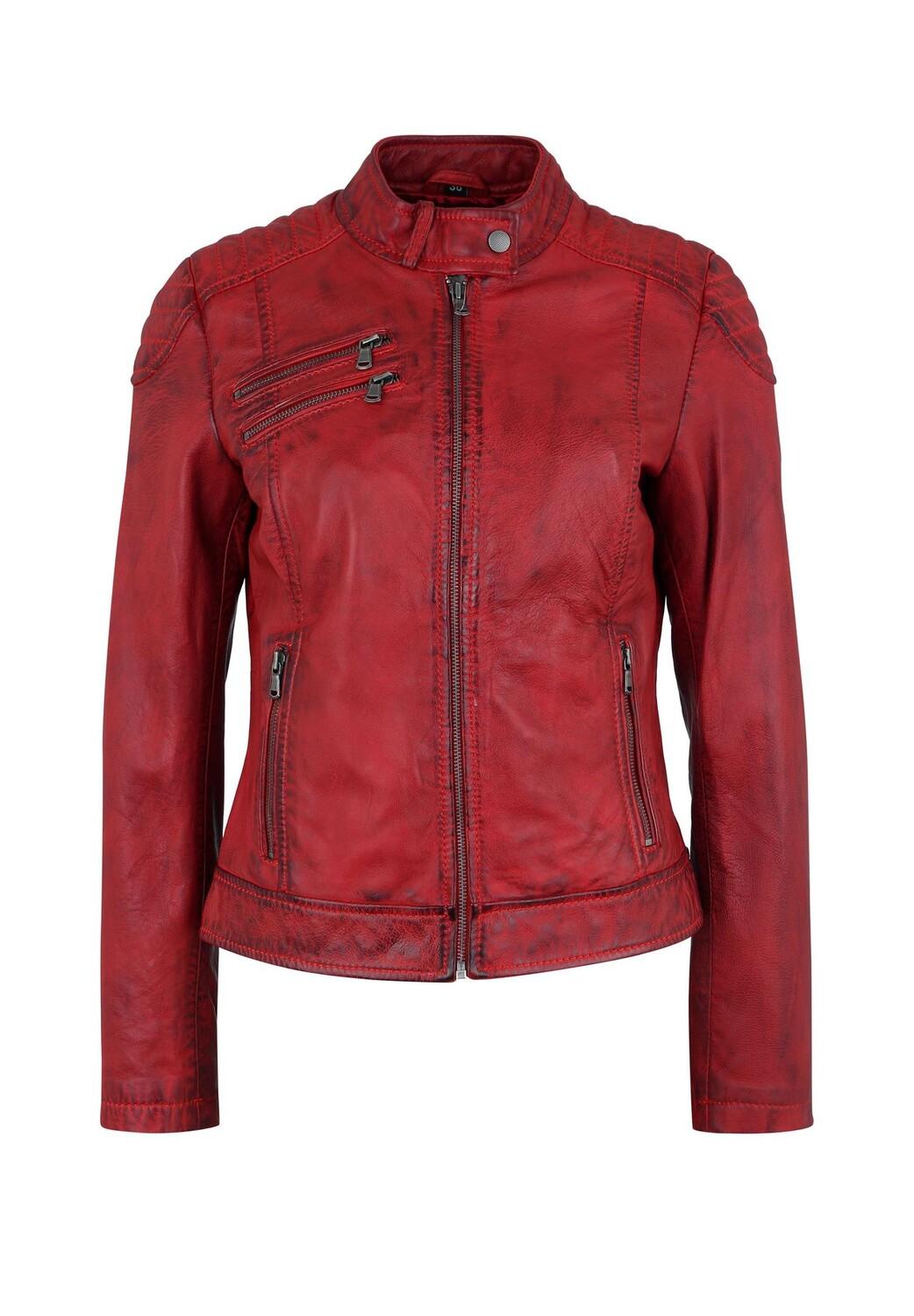 Кожаная куртка Riviera в байкерском стиле 7eleven, красный
Кожаная куртка Riviera в байкерском стиле 7eleven, красный