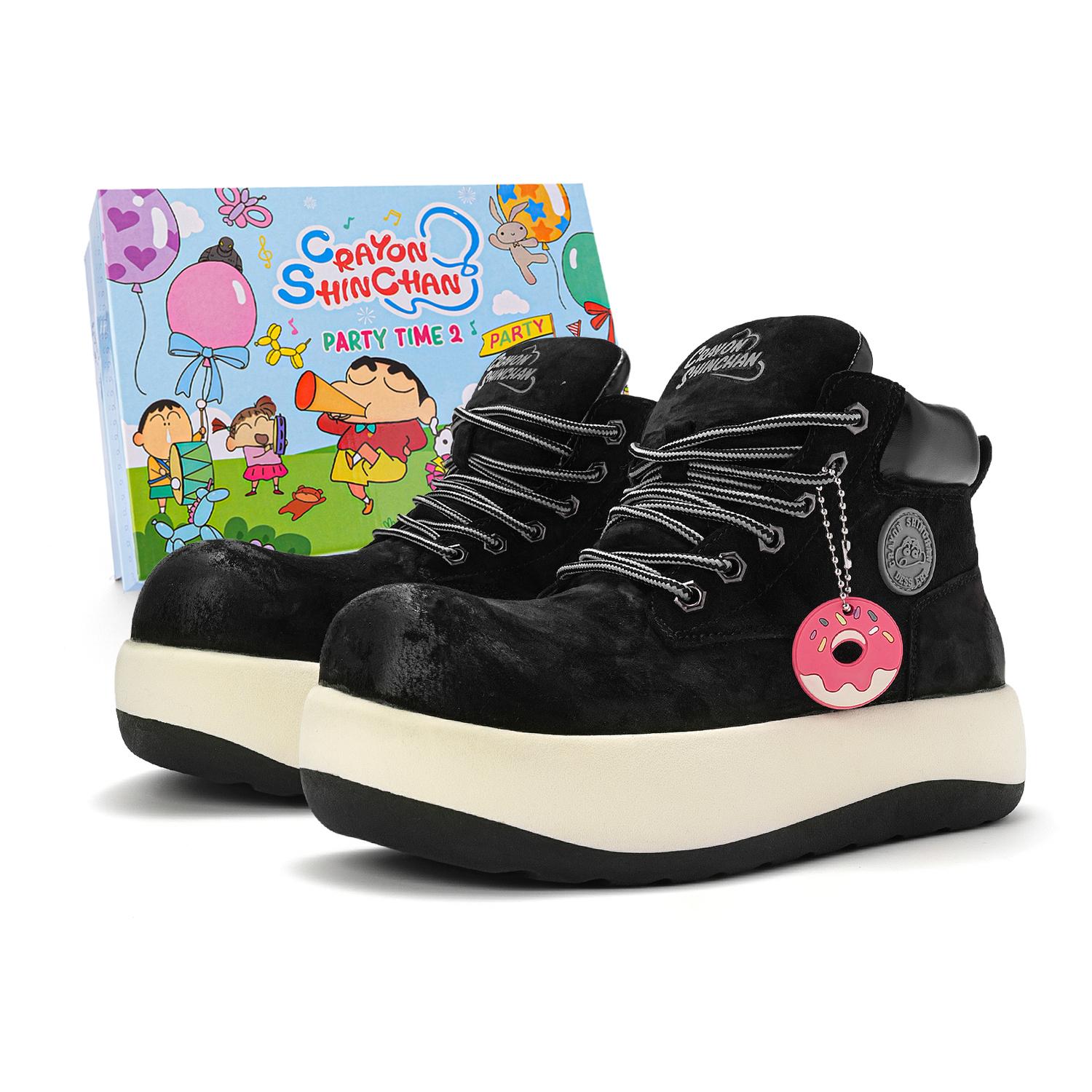 Crayon Shinchan Чёрные унисекс короткие ботинки Martin, цвет Black
Crayon Shinchan Чёрные унисекс короткие ботинки Martin, цвет Black