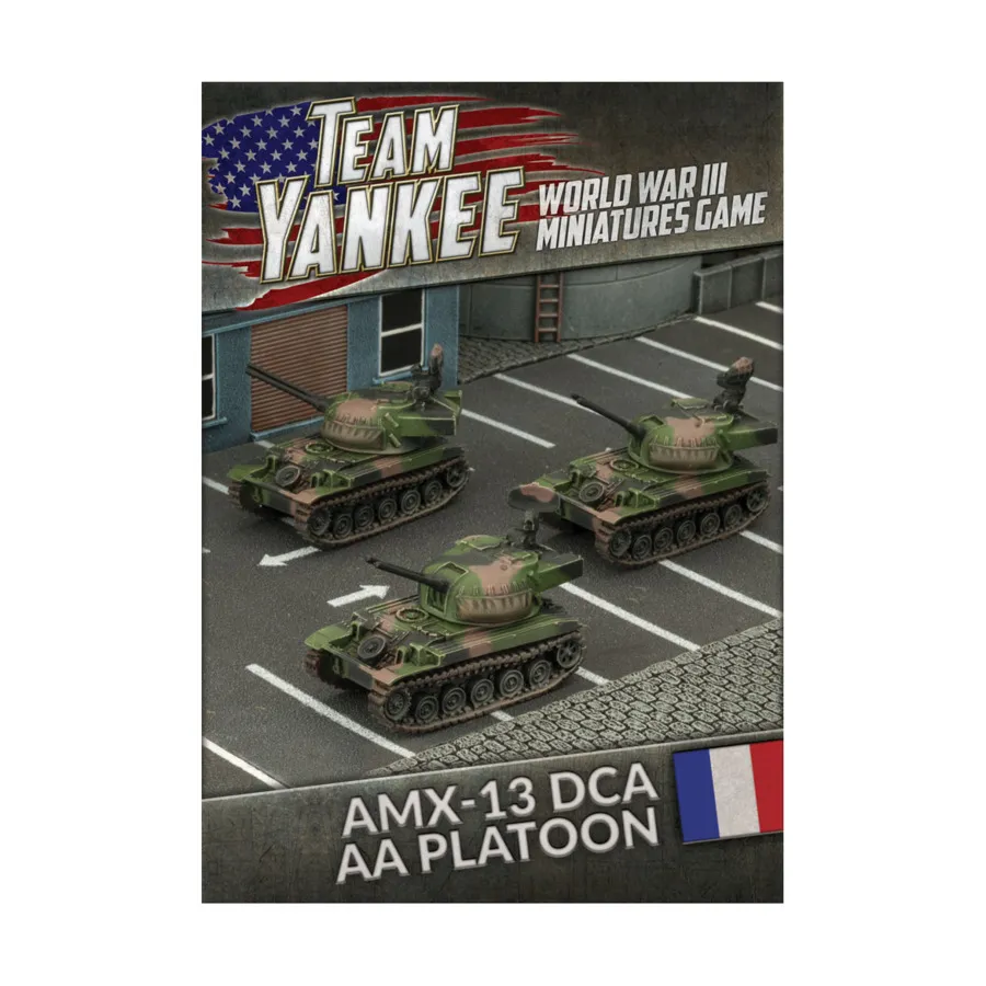 Взвод АА AMX-13 DCA, Team Yankee - World War III - French Army (1:100) (Plastic)
Взвод АА AMX-13 DCA, Team Yankee - World War III - French Army (1:100) (Plastic)
