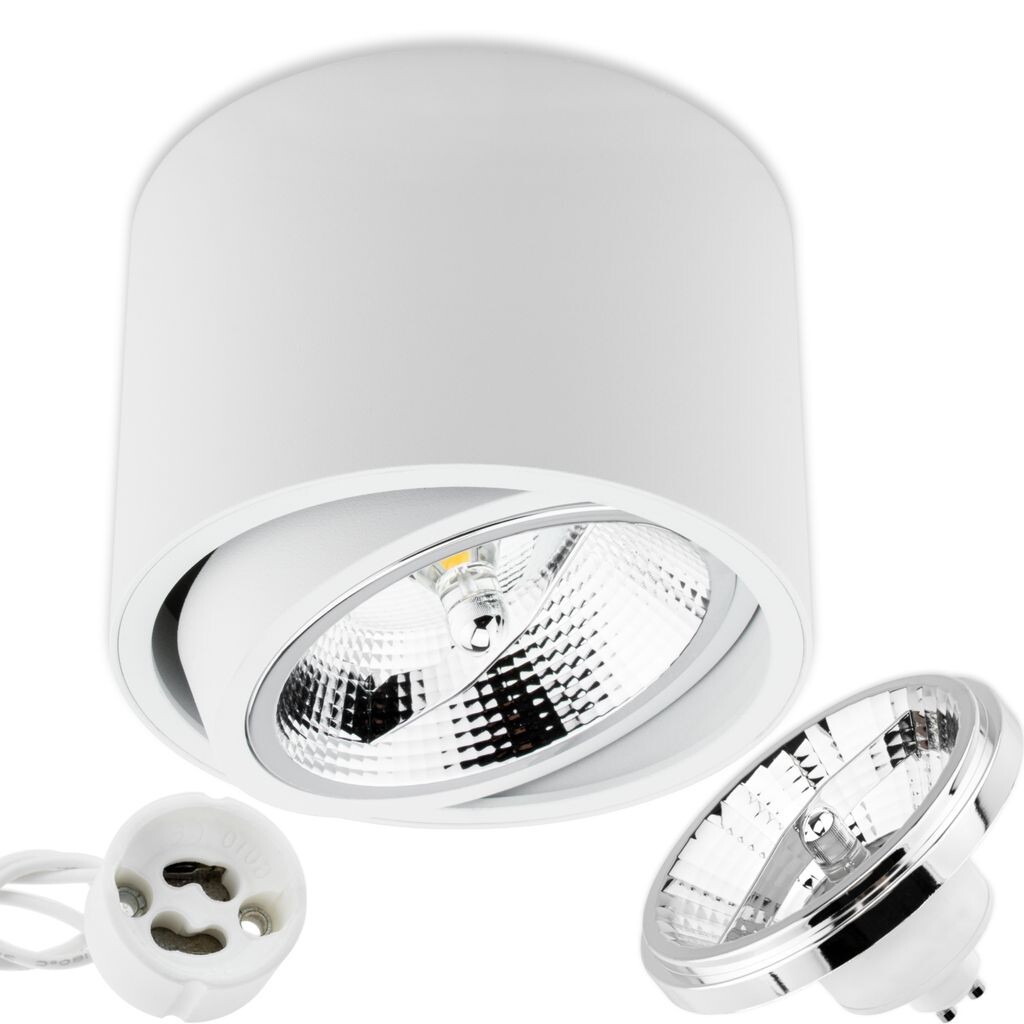LUMILED накладной спот LED накладной потолочный спот потолочный светильник спот круглый белый + светодиодная лампа ES111 GU10 15W нейтральный белый 4000K 230V 24°
LUMILED накладной спот LED накладной потолочный спот потолочный светильник спот круглый белый + светодиодная лампа ES111 GU10 15W нейтральный белый 4000K 230V 24°