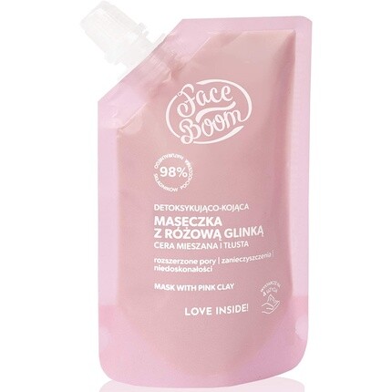 Маска для лица с розовой глиной, детоксицирующая и успокаивающая для всех типов кожи, 40 г, Body Boom
Маска для лица с розовой глиной, детоксицирующая и успокаивающая для всех типов кожи, 40 г, Body Boom