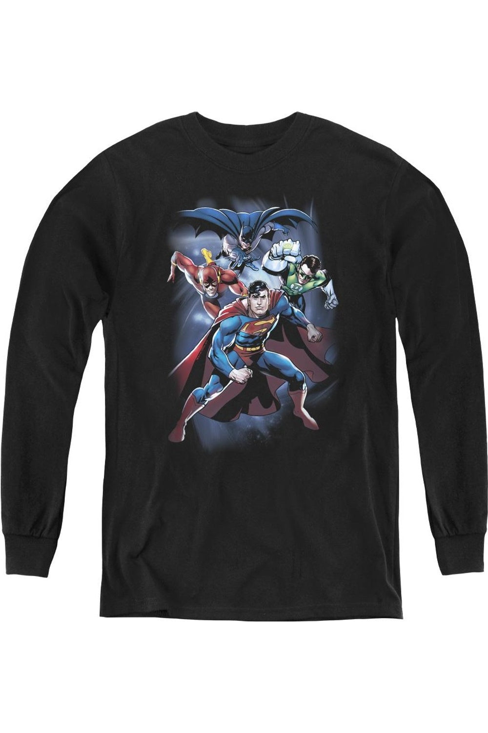 Футболка с длинным рукавом для детей Justice League of America Cosmic Crew Gildan, черный
Футболка с длинным рукавом для детей Justice League of America Cosmic Crew Gildan, черный