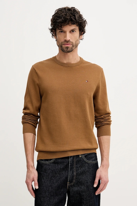 Хлопковый свитер Tommy Hilfiger, коричневый
Хлопковый свитер Tommy Hilfiger, коричневый
