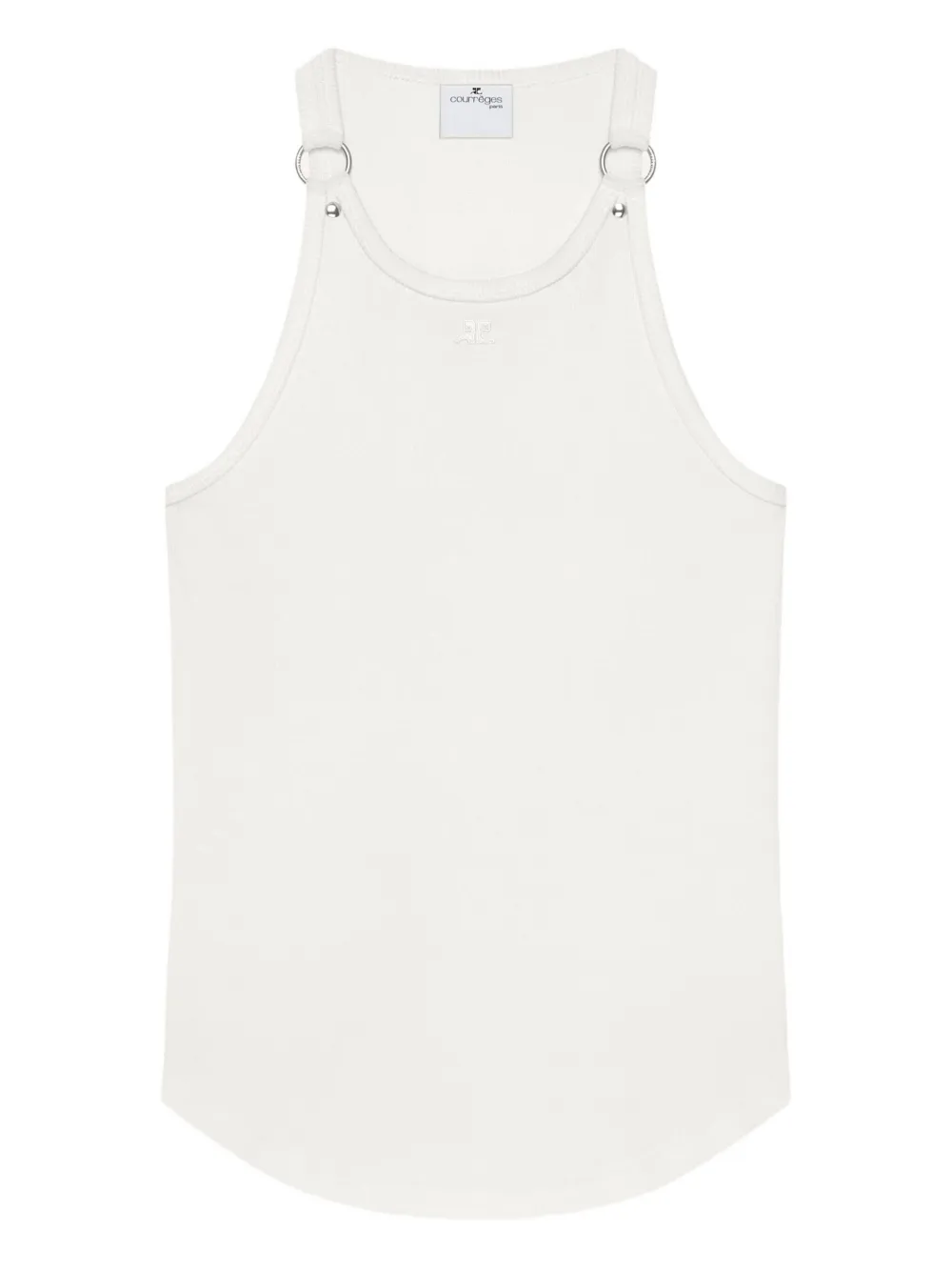 Топ без рукавов с пряжкой Courrèges, белый
Топ без рукавов с пряжкой Courrèges, белый