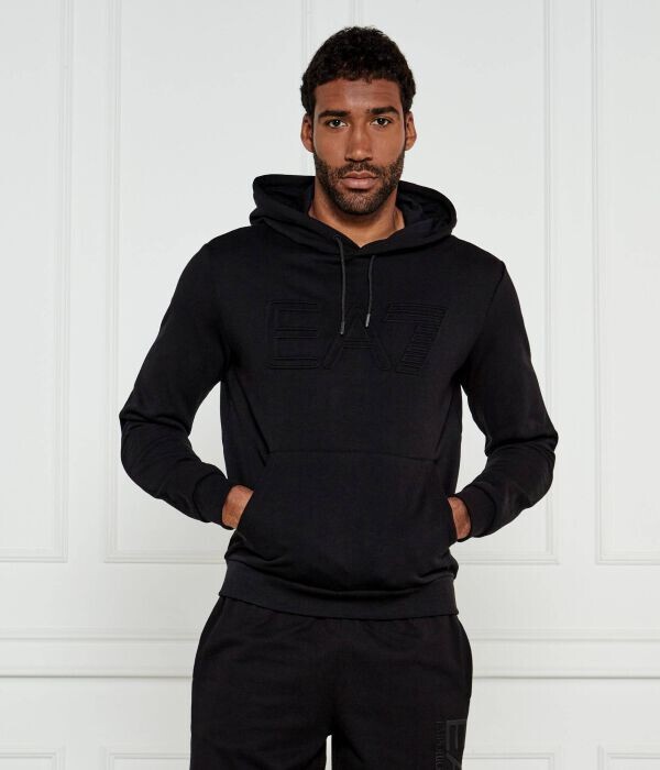 Толстовка мужская Ea7 однотонная хлопковая, черный
Толстовка мужская Ea7 однотонная хлопковая, черный