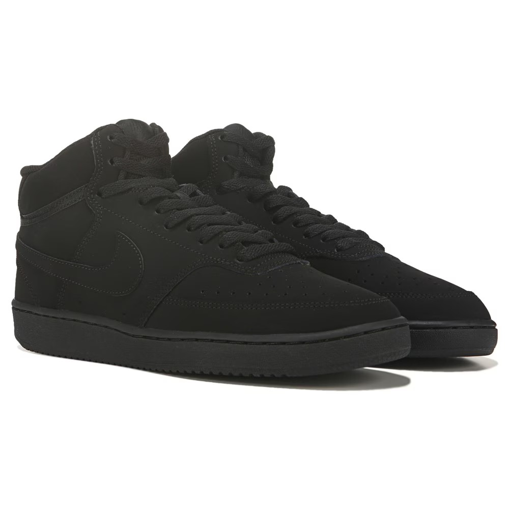 Кроссовки Court Vision Mid Nike, черный 
Кроссовки Court Vision Mid Nike, черный