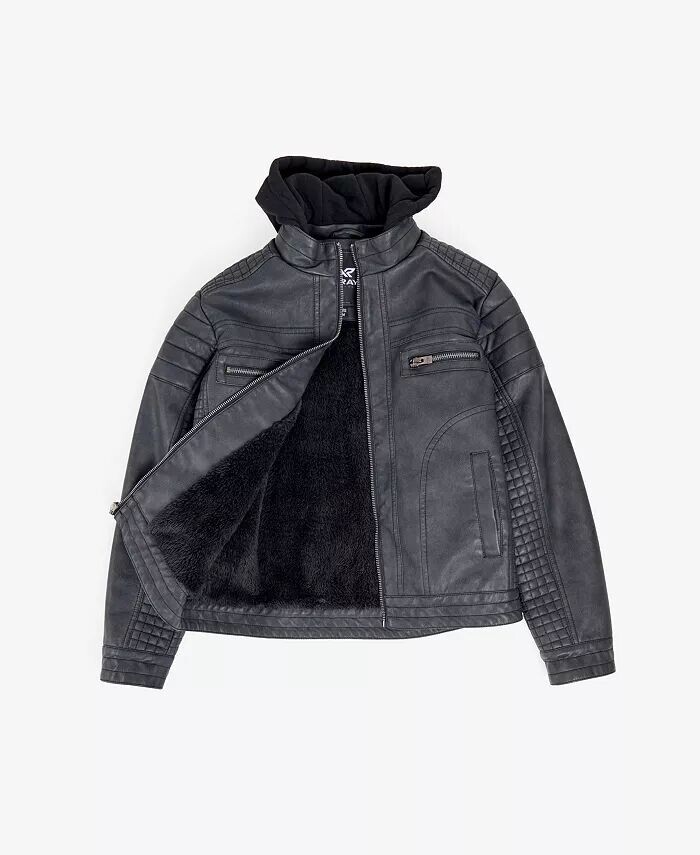 Куртка из искусственной кожи на подкладке для мальчиков с отстегивающимся капюшоном X RAY, мультиколор
Куртка из искусственной кожи на подкладке для мальчиков с отстегивающимся капюшоном X RAY, мультиколор