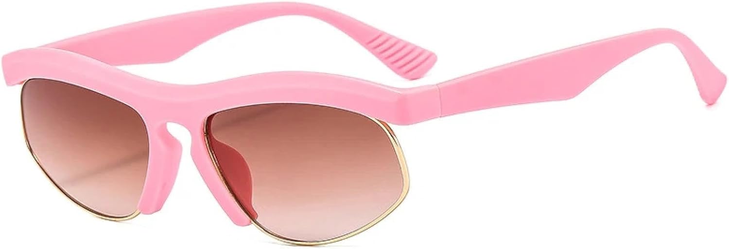 Модные панк-солнцезащитные очки в полуободковой оправе для мужчин и женщин, трендовые очки для активного отдыха и уличной фотографии, солнцезащитные очки UV400 TKKTLLT, Pink Tea
Модные панк-солнцезащитные очки в полуободковой оправе для мужчин и женщин, трендовые очки для активного отдыха и уличной фотографии, солнцезащитные очки UV400 TKKTLLT, Pink Tea