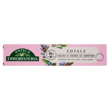 Зубная паста Total Sage And Cloves 75 мл Antica Erboristeria
Зубная паста Total Sage And Cloves 75 мл Antica Erboristeria
