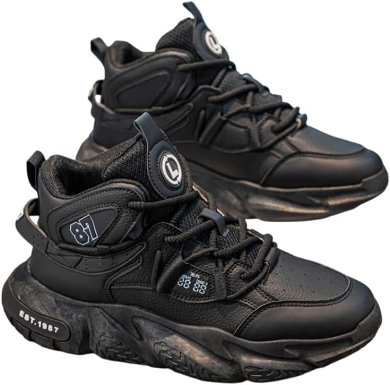 Мужские модные беговые кроссовки с высокой подошвой и толстой подошвой - удобные, дышащие, с мягкой внутренней подкладкой, противоскользящей и прочной подошвой Clolinde, черный
Мужские модные беговые кроссовки с высокой подошвой и толстой подошвой - удобные, дышащие, с мягкой внутренней подкладкой, противоскользящей и прочной подошвой Clolinde, черный