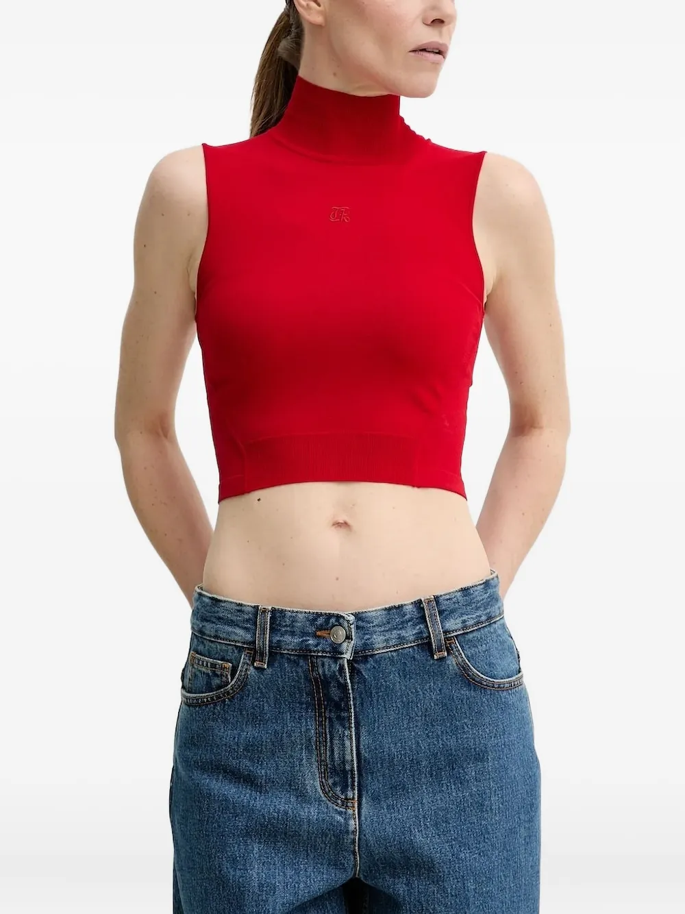 Топ без рукавов с высоким воротом The Kooples, красный
Топ без рукавов с высоким воротом The Kooples, красный