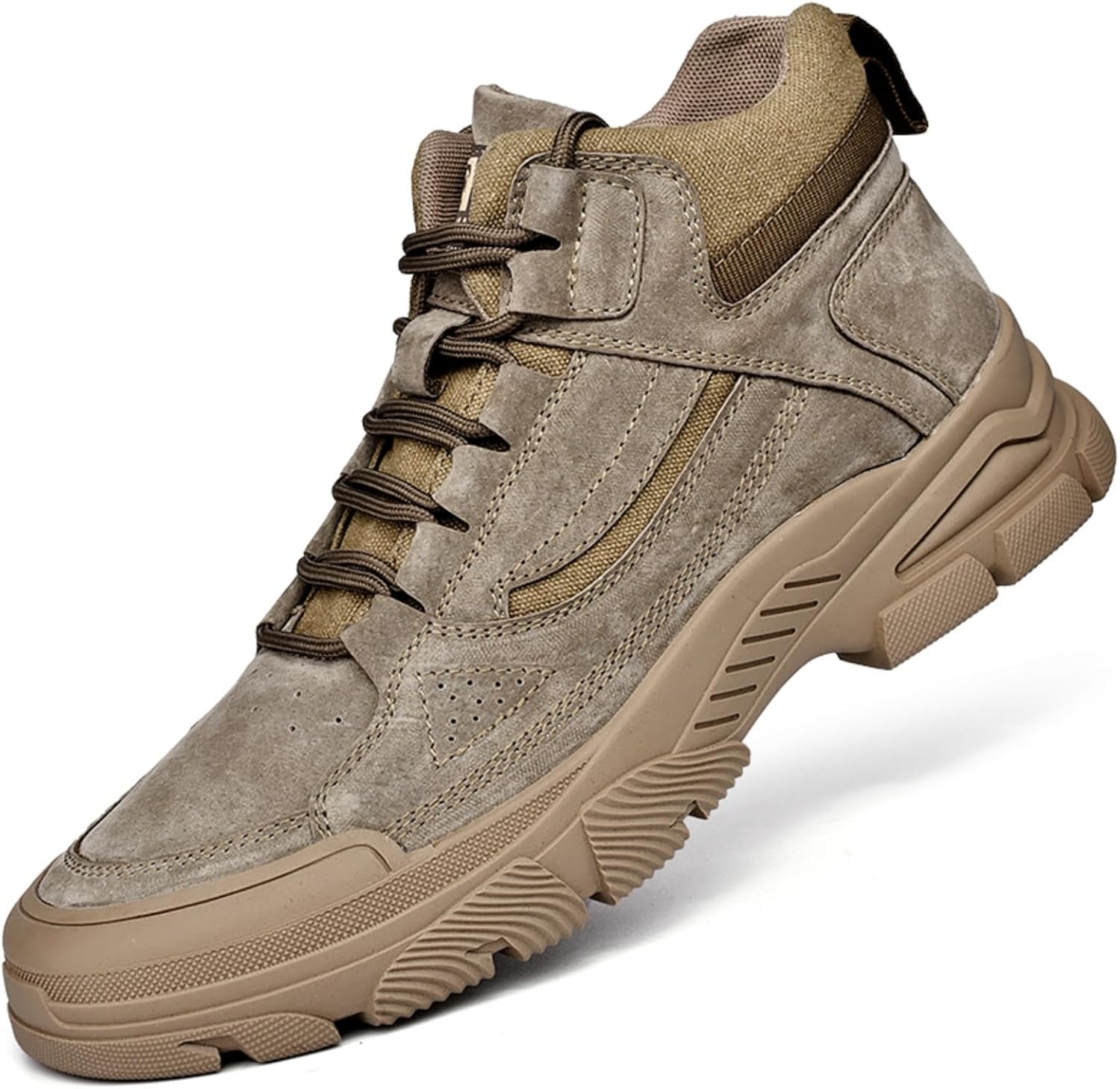 Мужские модные ботинки QWUIEOIN из натуральной кожи, высокие, на шнуровке, для активного отдыха и походов, с комфортным круглым носком, противоскользящие, повседневные для прогулок, походов, работы на ферме и туризма, хаки
Мужские модные ботинки QWUIEOIN из натуральной кожи, высокие, на шнуровке, для активного отдыха и походов, с комфортным круглым носком, противоскользящие, повседневные для прогулок, походов, работы на ферме и туризма, хаки