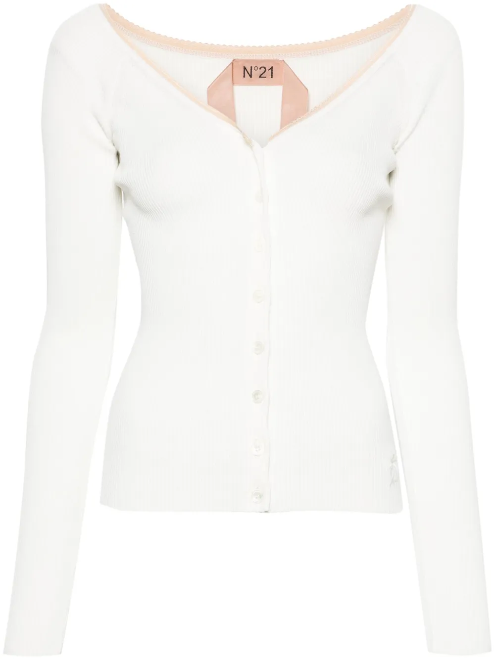 Кардиган в рубчик Nº20, белый
Кардиган в рубчик Nº20, белый