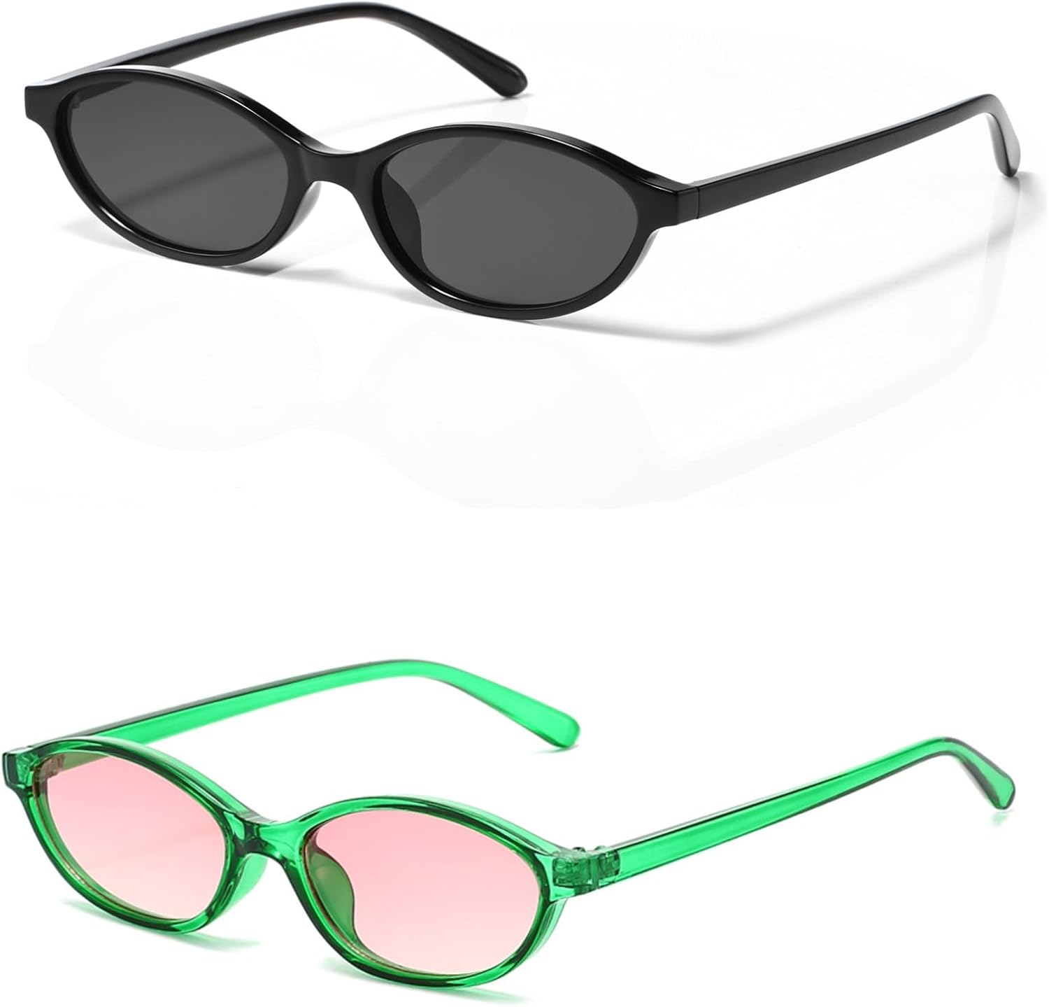 Ретро-солнцезащитные очки овальной формы для женщин и мужчин, модные маленькие овальные солнцезащитные очки в стиле 90-х, защита от УФ-излучения UV400 WDZAYXC, Green/Pink+black
Ретро-солнцезащитные очки овальной формы для женщин и мужчин, модные маленькие овальные солнцезащитные очки в стиле 90-х, защита от УФ-излучения UV400 WDZAYXC, Green/Pink+black