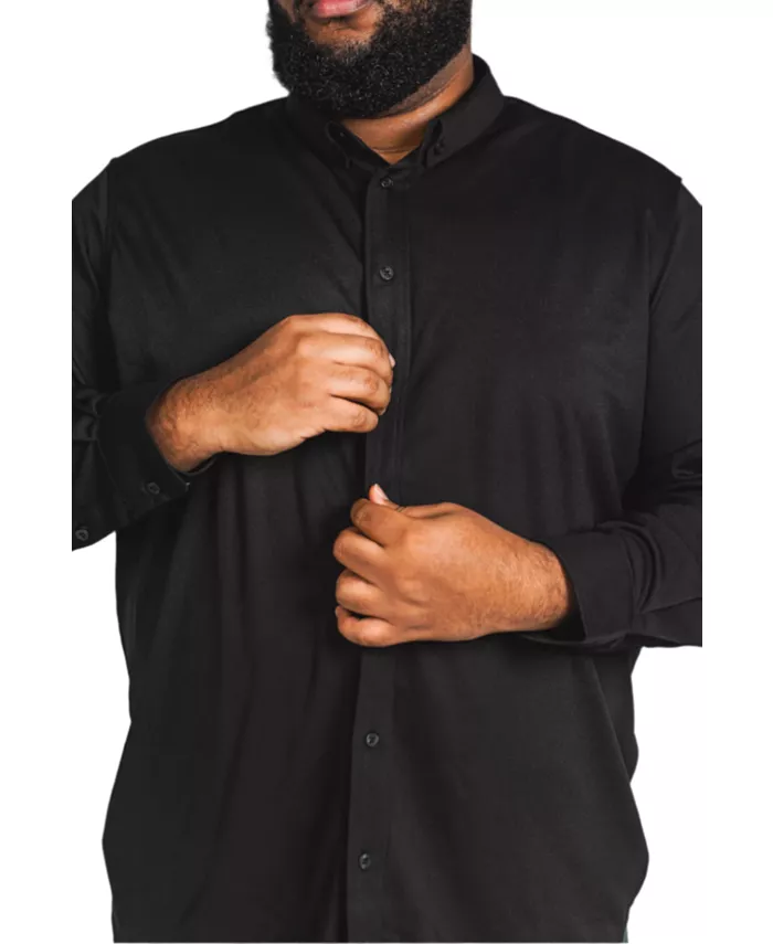 Рубашка для поездок Big & Tall с длинным рукавом на пуговицах Regent Row, черный
Рубашка для поездок Big & Tall с длинным рукавом на пуговицах Regent Row, черный