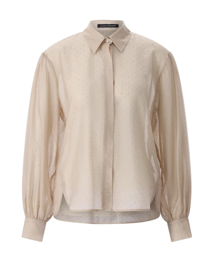 Прозрачная блузка Luisa Cerano, бежевый
Прозрачная блузка Luisa Cerano, бежевый