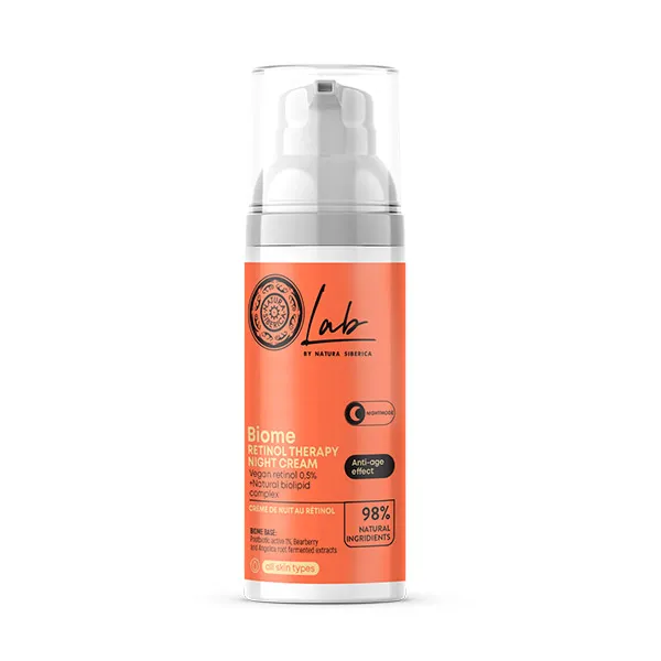 Ночной крем для лица с ретинолом Vegan Retinol+Natural Biolipid Lab By Natura Siberica, 50 ml
Ночной крем для лица с ретинолом Vegan Retinol+Natural Biolipid Lab By Natura Siberica, 50 ml