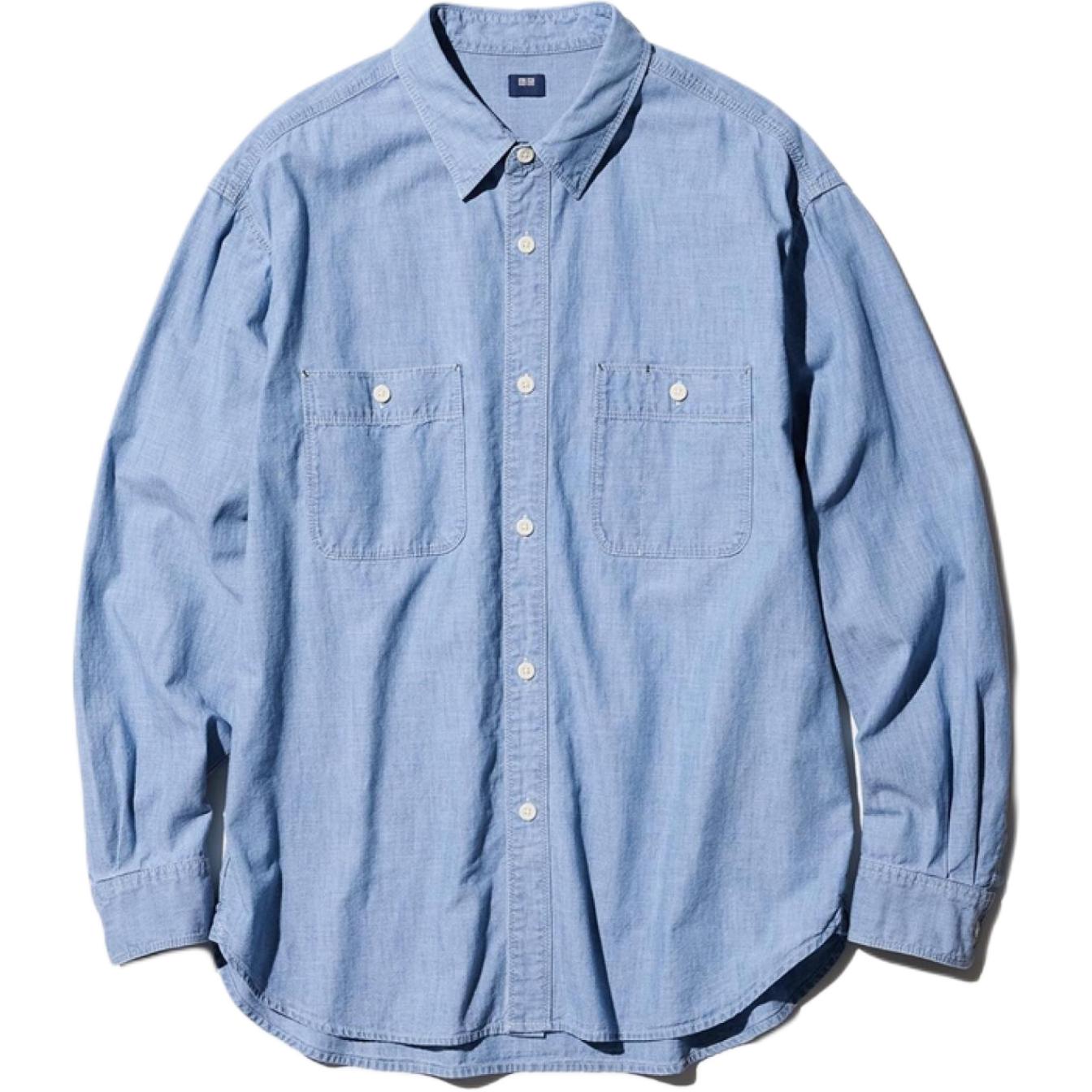 UNIQLO Рубашка мужская аква синий
UNIQLO Рубашка мужская аква синий