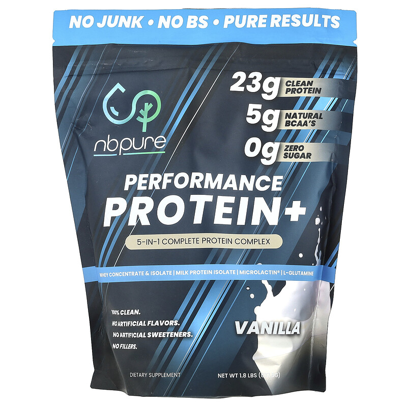 NB Pure, Performance Protein +, ваниль, 837,5 г (1,8 фунта) 
NB Pure, Performance Protein +, ваниль, 837,5 г (1,8 фунта)