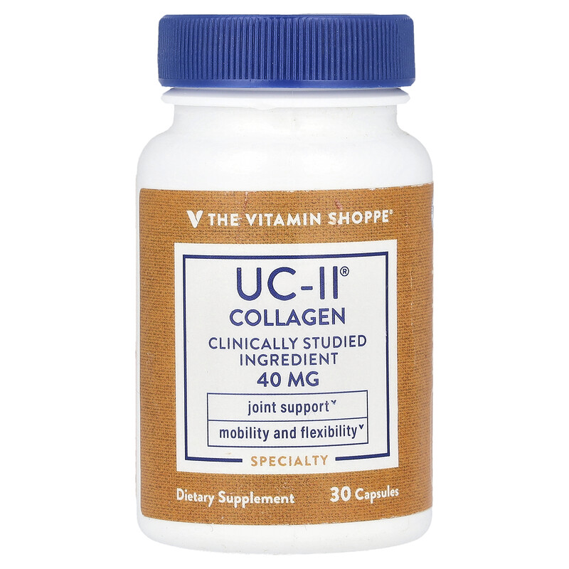 The Vitamin Shoppe, UC-II Collagen, 40 мг, 30 капсул
The Vitamin Shoppe, UC-II Collagen, 40 мг, 30 капсул
