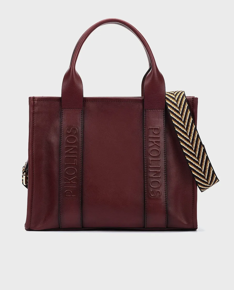 Женская кожаная сумка через плечо с застежкой-молнией Pikolinos, бордовый
Женская кожаная сумка через плечо с застежкой-молнией Pikolinos, бордовый