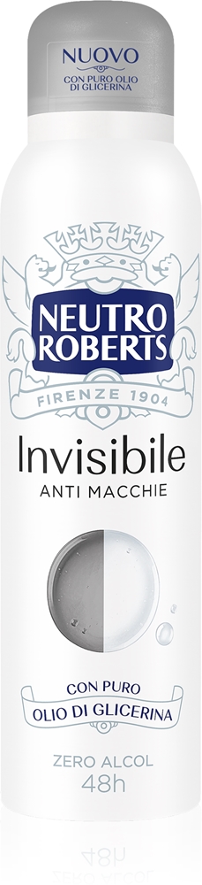 Невидимый освежающий спрей-дезодорант против пятен с 48-часовым действием Neutro Roberts, 150 мл
Невидимый освежающий спрей-дезодорант против пятен с 48-часовым действием Neutro Roberts, 150 мл
