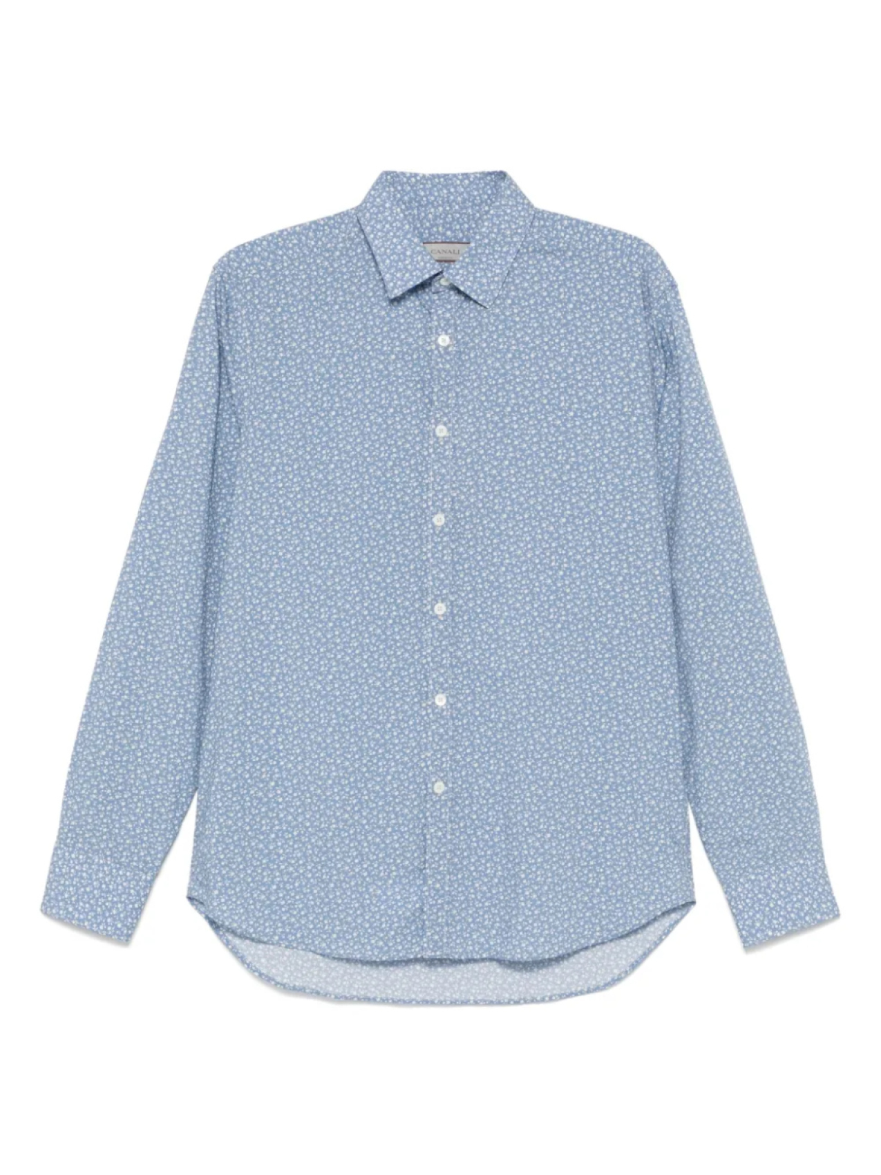 Рубашка с цветочным принтом Canali, синий
Рубашка с цветочным принтом Canali, синий