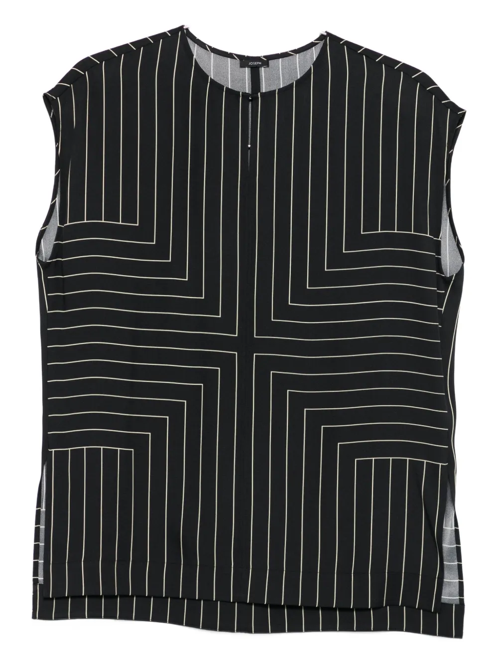 Топ без рукавов в геометрическую полоску JOSEPH, черный
Топ без рукавов в геометрическую полоску JOSEPH, черный