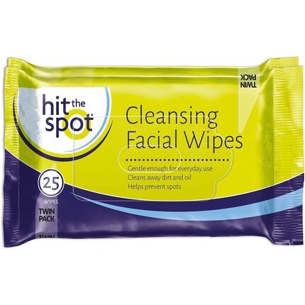 Очищающие салфетки для лица — двойная упаковка, Hit The Spot
Очищающие салфетки для лица — двойная упаковка, Hit The Spot