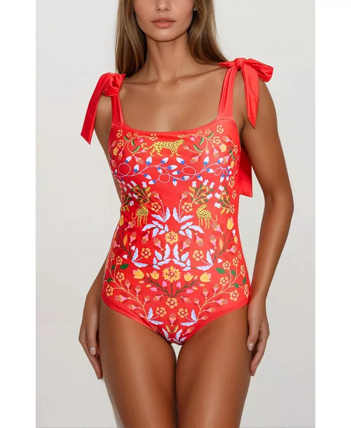 Женский обратимый купальник Red Blossom Jessie Zhao New York, красный
Женский обратимый купальник Red Blossom Jessie Zhao New York, красный