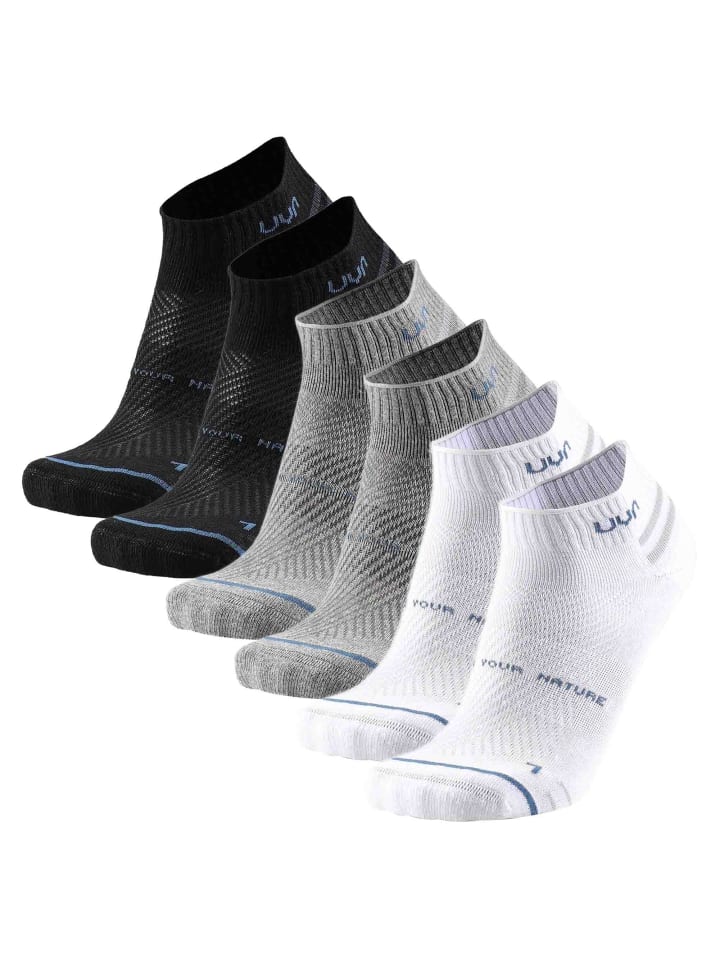 UYN Носки, упаковка из 6 пар, черно-бело-серые
UYN Носки, упаковка из 6 пар, черно-бело-серые