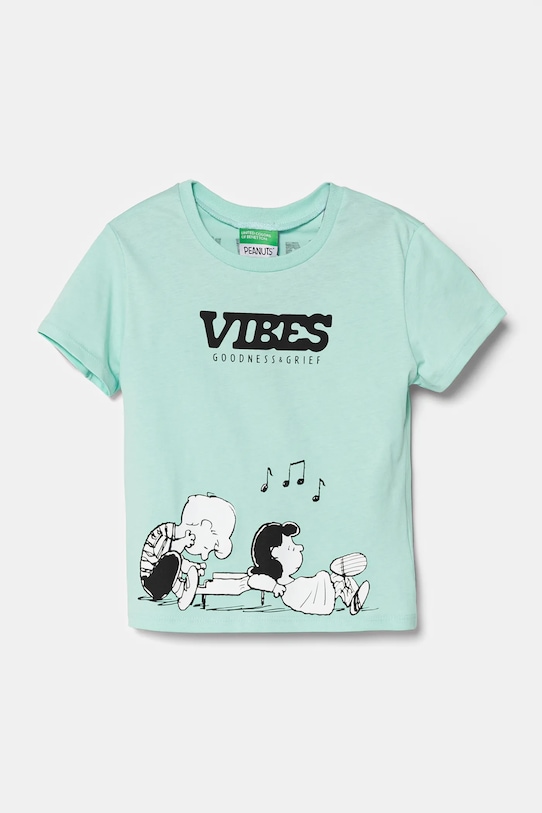 Детская хлопковая футболка United Colors Of Benetton, зеленый
Детская хлопковая футболка United Colors Of Benetton, зеленый