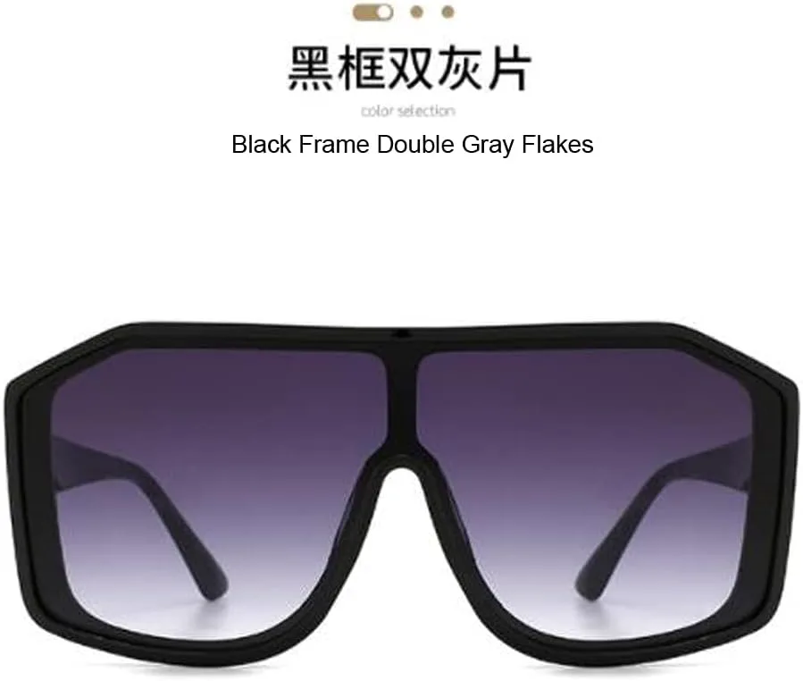 Крупные квадратные солнцезащитные очки для мужчин и женщин, модные солнцезащитные очки с защитой от УФ-излучения Angelastore, Black Frame Double Gray Flakes
Крупные квадратные солнцезащитные очки для мужчин и женщин, модные солнцезащитные очки с защитой от УФ-излучения Angelastore, Black Frame Double Gray Flakes